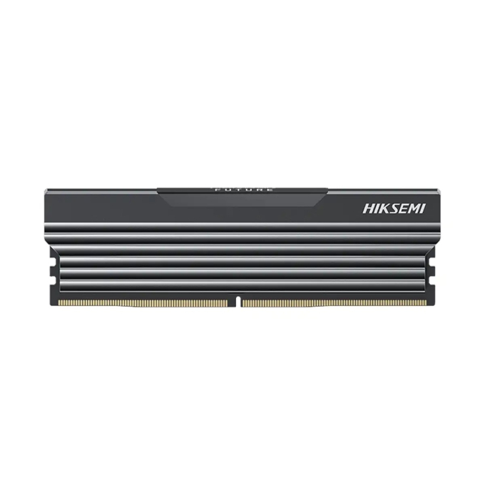 Memoria RAM DDR5 HIKSEMI FUTURE 16GB, Frecuencia 5600 MHz, Dise?o Disipador de Aluminio, Bajo Voltaje 1.1V, BLACK / HIKSEM