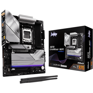 Motherboard ASRock X870 LiveMixer WiFi , Socket AM5, DDR5, PCIe 5.0, KVM, USB4, WiFi 7, X870 LIVEMIXER WIFI / ASROCK