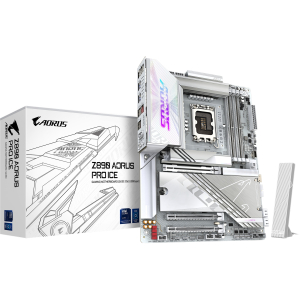 Placa Madre GIGABYTE Z890 AORUS PRO ICE , Socket LGA 1851, DDR5, PCIe 5.0, WiFi 7, Thunderbolt 4, ATX, Z890 AORUS PRO ICE / Lenovo