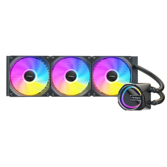Cooler Liquido AIO Antec SKELETON 360 ARGB Negro, 3 Ventiladores ARGB de 120mm, 0-761345-40066-4 / ANTEC