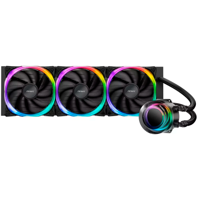 Cooler Liquido AIO Antec VORTEX 360 ARGB Negro, 3 Ventiladores ARGB de 120mm, 0-761345-74047-0 / ANTEC