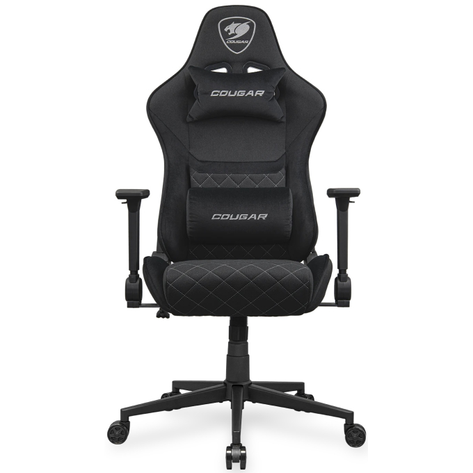 Silla Gamer Cougar Armor One V2 Tapizado en Lino Transpirable, Estructura de Acero, Reclinable 155 Grados, Reposabrazos 2D, CGR-A2F-BLB / COUGAR