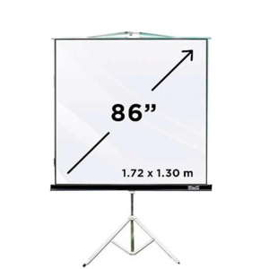 Pantalla de Proyeccion con Tripode Klip Xtreme KPS-102B , 86pulgadas, 4:3, Matte White, KPS-102B / Klip Xtreme