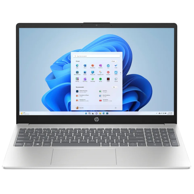 Laptop HP Clamshell 15.6pulgadas Full HD, AMD Ryzen 7 7730U, 8GB DDR4, SSD 512GB NVMe, Windows 11 Home, Silver, C92PXLA#ABM / HP