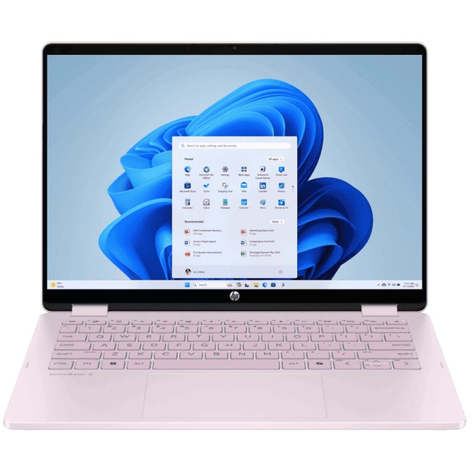 Laptop HP Omni 14-fp0057la 14pulgadas, Full HD, Intel Core i5-1334U, 16GB LPDDR5, SSD 512GB NVMe, Intel Iris Xe Graphics, Windows 11 Home, Pink, BM2M6LA#ABM / HP