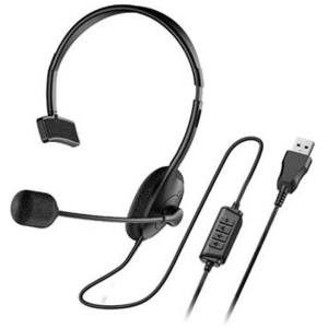Audifono con Microfono Genius HS-100U Mono USB-A Negro, Control en Cable, 31710027400