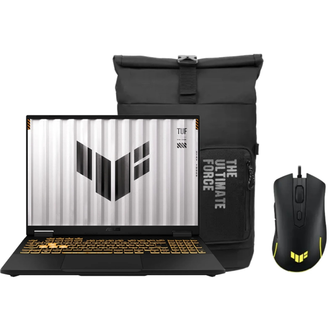 Laptop Gamer Asus TUF Gaming F16 Intel i7 16GB RAM 1TB SSD RTX 5050 8GB 16pulgadas WUXGA + Mochila + Mouse FX608JHR-RV169 / ASUS