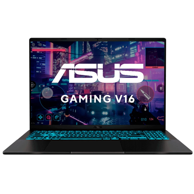 Laptop Asus V16, Intel core7 240H, Memoria RAM 8Gb, Disco Solido 512 SSD, Video Nvidia RTX 3050 6G, Pantalla 16pulgadas / Asus