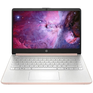 Laptop HP 14-DQ6105DX 14 HD Intel N150 4GB RAM DDR5 128GB SSD Win 11 Pale Rose Gold