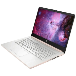 Laptop HP 14-DQ6105 14pulgadas 1366x768 HD Intel N150 4GB RAM 128GB UFS Win 11 Pale Rose Gold / HP