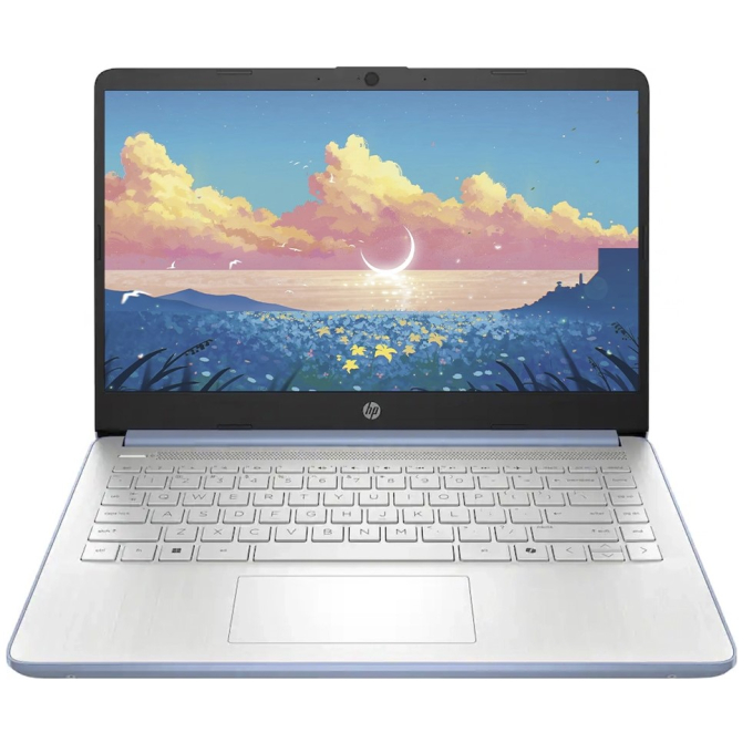 Laptop HP 14-DQ6102 14pulgadas 1366x768 HD Intel N150 4GB RAM 128GB UFS Win 11 Sky Blue / HP