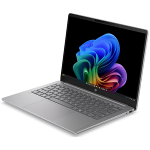 Laptop HP OmniBook 14-hz0051la 14pulgadas Qualcomm Snapdragon X X1-26-100 16GB RAM LPDDR5X 512GB SSD 1920x1200 OLED Win 11 Home Plata D8DA8LA#ABM / HP