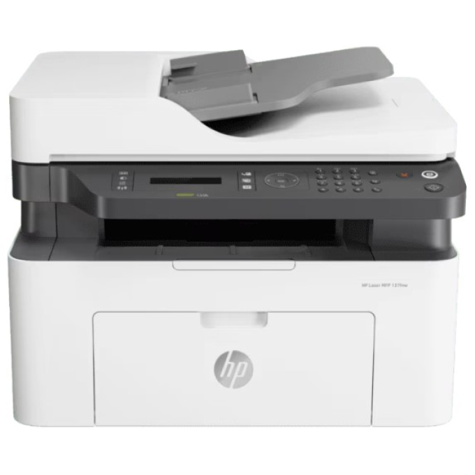 Impresora Multifuncional HP Laser MFP 137fnw Monocromatica Wi-Fi 21 ppm 128MB 220V 4ZB84A#AKV / HP