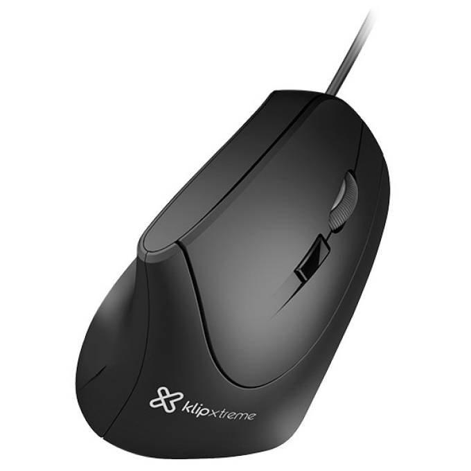 Mouse Vertical Ergonomico Klip Xtreme Krown optico 6 Botones Cableado USB Diestro KMO-506 / Klip Xtreme