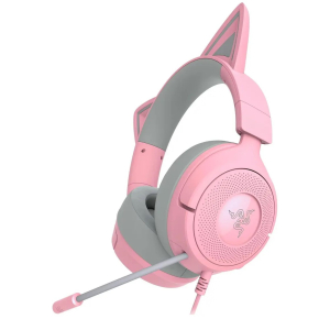 Audifono con Microfono Razer Kraken Kitty V3 X Multiplataforma 7.1 40mm Quartz RZ04-05350100-R3U1 / RAZER