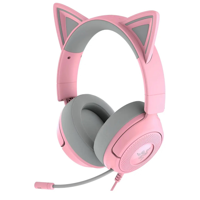 Audifono con Microfono Razer Kraken Kitty V3 X Multiplataforma 7.1 40mm Quartz RZ04-05350100-R3U1 / RAZER