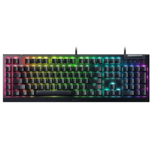 Teclado Gamer Razer BlackWidow V4 X Mecanico Switch Green Chroma Negro RZ03-04700200-R3U1