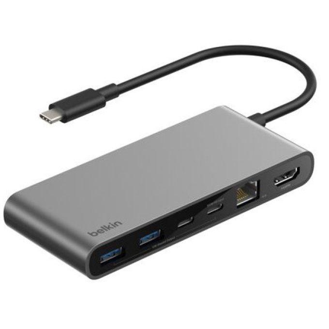 Hub USB-C Belkin 8 en 1 con Ethernet 2.5Gb INC024fqSGY / Belkin