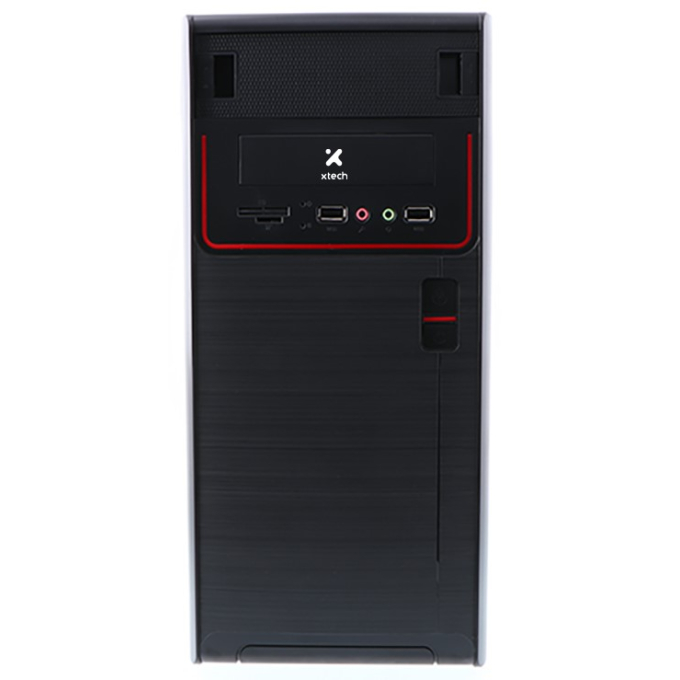 Case XTech XTQ-100 Micro ATX con Fuente de Poder 600W Negro / Xtech