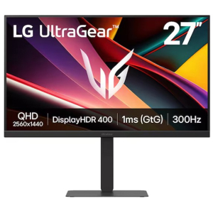 Monitor LG UltraGear 27 2560x1440 300Hz 1ms IPS, Gamer