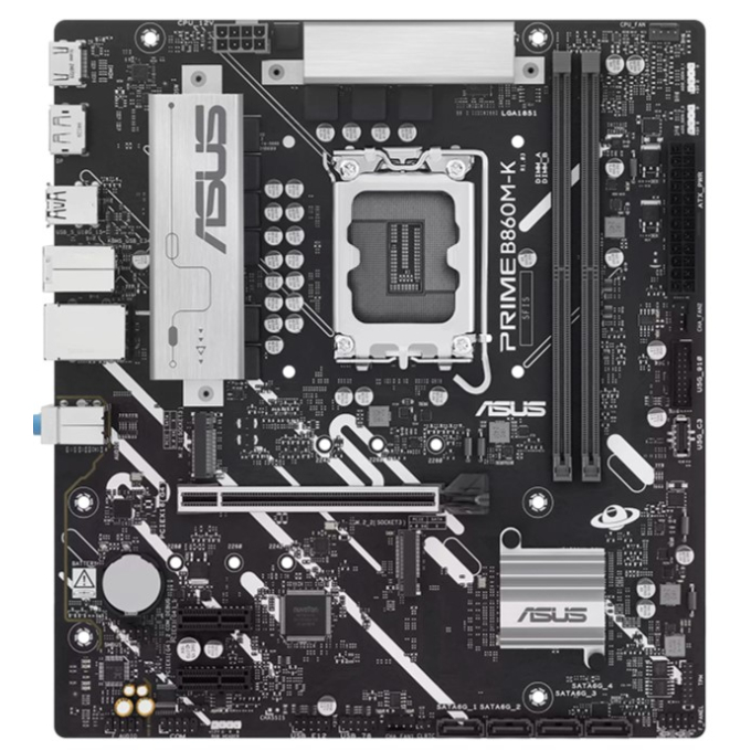 Placa Madre ASUS Prime B860M-K, Intel B860, LGA 1851, mATX, HDMI, DisplayPort, DDR5 / Asus