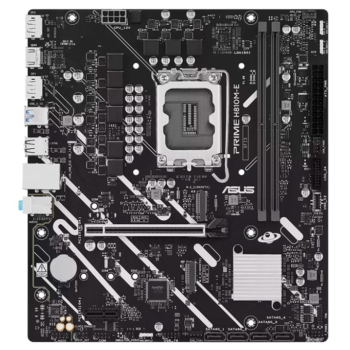 Placa Madre ASUS PRIME H810M-E Intel H810 LGA1851 DDR5 mATX / Asus