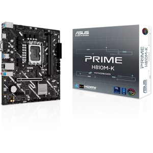 Placa Madre ASUS PRIME H810M-K Intel H810 LGA1851 DDR5 VGA DisplayPort mATX / Asus