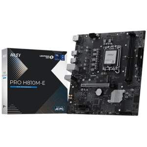 Placa Madre MSI PRO H810M-E Intel H810 LGA1851 DDR5 HDMI DisplayPort mATX / MSI