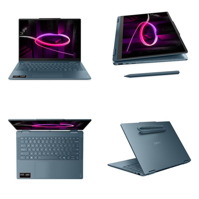 Laptop Lenovo Yoga 7 2-in-1, AMD Ryzen AI7 445, Memoria RAM 32Gb, Disco Solido 512Gb, Pantalla 14pulgadas WUXGA OLED / Lenovo