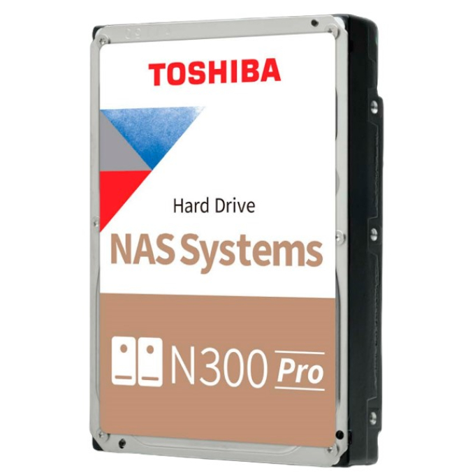 Disco Duro Toshiba N300 Pro 22TB 3.5pulgadas SATA 6Gb/s 7200RPM CMR NAS HDWG82CXZSTB / Toshiba
