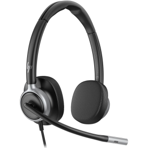 Audifonos Poly Mission 600 625 Estereo Binaurales USB-C/USB-A Microsoft Teams Negro con Cancelacion de Ruido