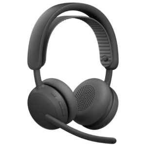 Audifonos con Microfono Logitech Zone Wireless 2 para Empresas Inalambricos UC ANC USB-C con Adaptador USB-A Grafito / Logitech