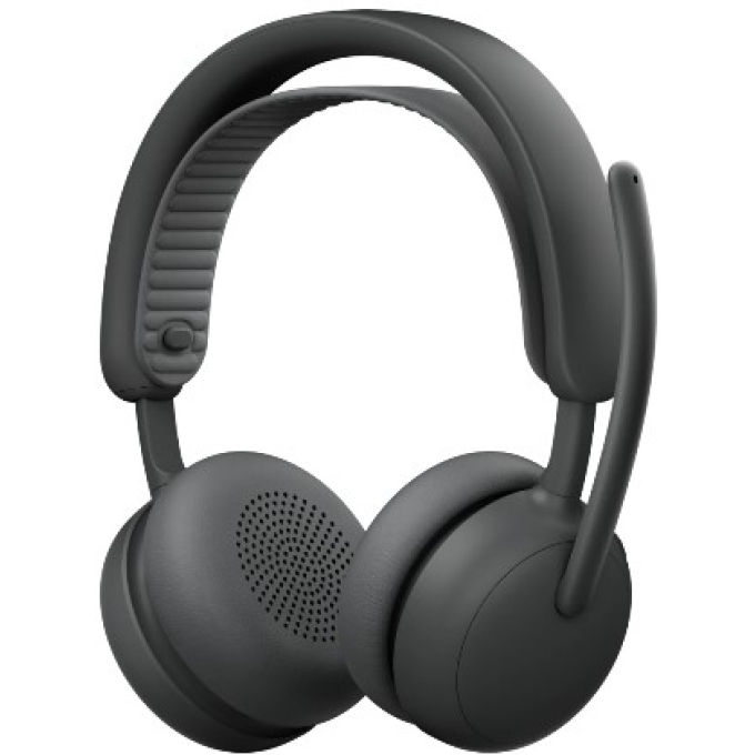Audifonos con Microfono Logitech Zone Wireless 2 para Empresas Inalambricos UC ANC USB-C con Adaptador USB-A Grafito / Logitech