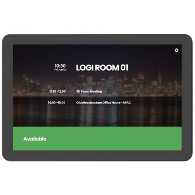 Panel de Programacion Logitech Tap Scheduler para Salas de Reuniones Microsoft Teams y Zoom Grafito 952-000091 / Logitech