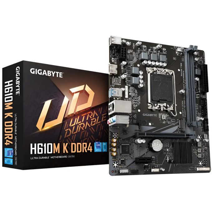 Placa Madre Gigabyte H610M K Intel LGA 1700 DDR4 2.0 / GIGABYTE