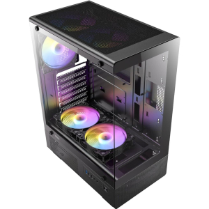 Case Antec VCX300 ARGB, Mid Tower, 5 ARGB, Vidrio Templado, ATX, Micro ATX, 0-761345-10224-7 / ANTEC