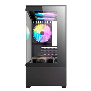 Case Antec VCX100M ARGB, Mini Tower, 5 ARGB, Vidrio Templado, 0-761345-10223-0 / ANTEC
