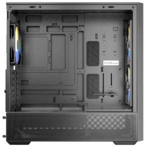 Case Antec FLUX Rear Black, Mid Tower, 5 Ventiladores, Vidrio Templado, 0-761345-10241-4 / ANTEC