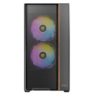 Case Antec FLUX Rear Black, Mid Tower, 5 Ventiladores, Vidrio Templado, 0-761345-10241-4 / ANTEC