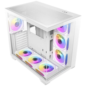 Case Antec CX Mirror ARGB White, Mid Tower, 7 ARGB, Vidrio Templado, ATX, Micro ATX, ITX, 0-761345-10269-8 / ANTEC