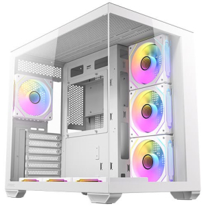 Case Antec CX Mirror ARGB White, Mid Tower, 7 ARGB, Vidrio Templado, ATX, Micro ATX, ITX, 0-761345-10269-8
