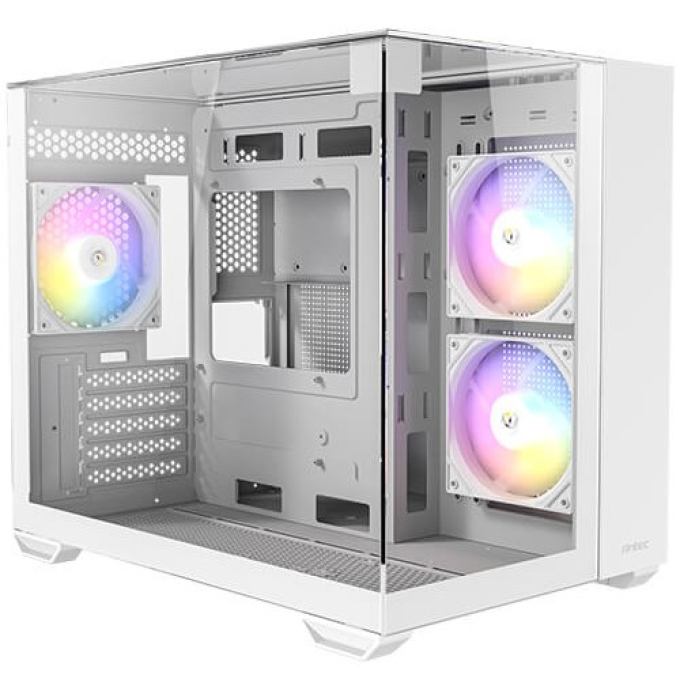 Case Antec CX600M Trio White, Mini Tower, 3 ARGB, Vidrio Templado, Micro ATX, ITX, 0-761345-10141-7 / ANTEC