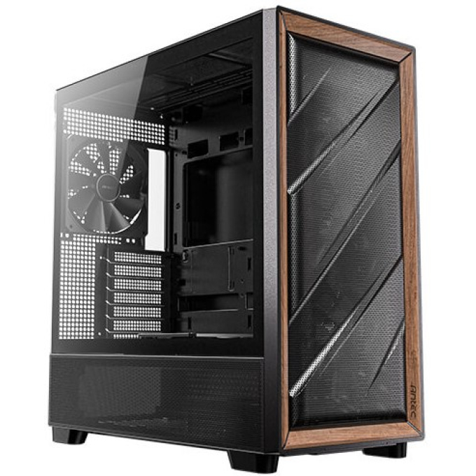 Case Antec FLUX Black, Mid Tower, 5 Ventiladores, Vidrio Templado, ATX, Micro ATX, ITX, 0-761345-10133-2 / ANTEC