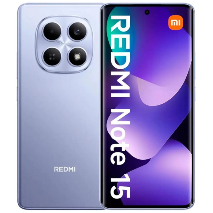 Celular Xiaomi Redmi Note 15, 6GB RAM 128GB 4G LTE, Purple, Dual SIM, 2510DRA23L / REDMI