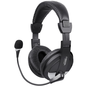 Audifonos con Microfono CyberTel Cyclone Negro/Plata USB H370S-U