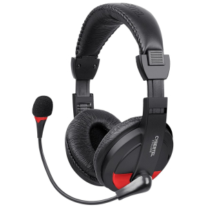 Audifonos con Microfono CyberTel Cyclone Rojo USB H370R-U