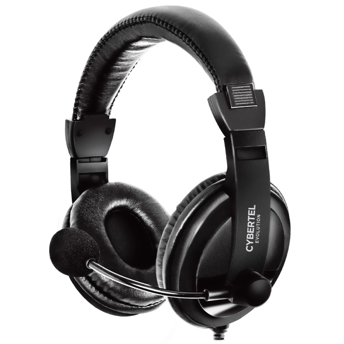Audifonos con Microfono CyberTel Evolution USB con Cable de Nylon H300 / Cybertel