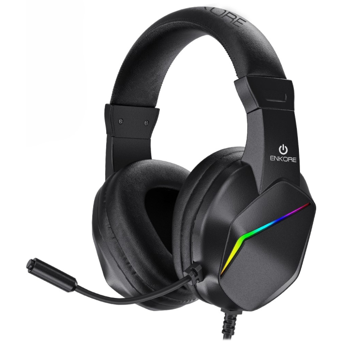 Audifonos con Microfono Enkore Winner G1001U USB Rainbow Gamer / Enkore