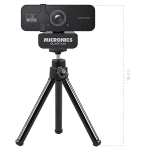 Camara Web Micronics Quantum 2560x1440 QHD, con Tripode, W700