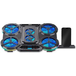 Cooler para Laptop Airboom Glacial 6, 6 Ventiladores, AB055